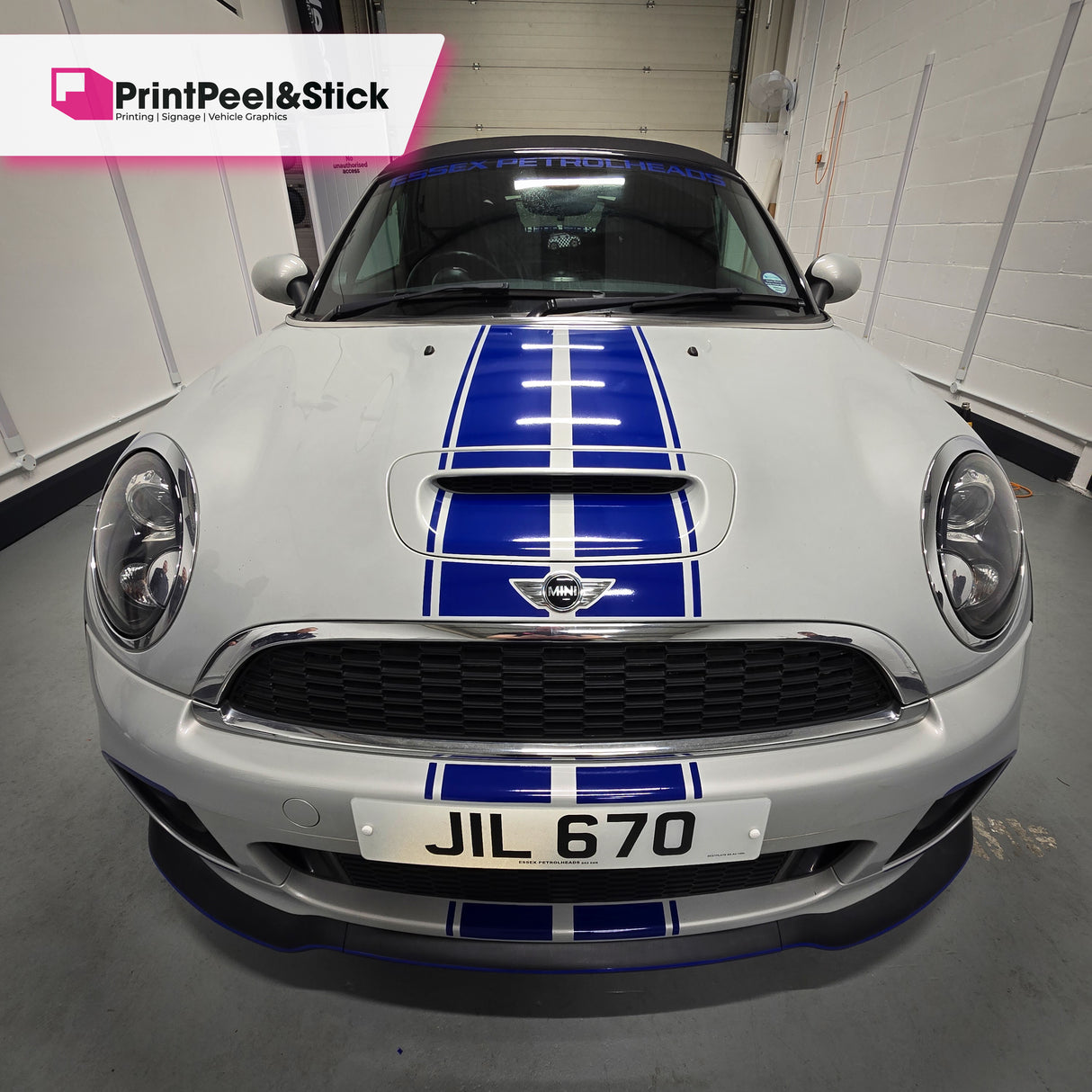 Mini R59 "Up and Over" Stripes