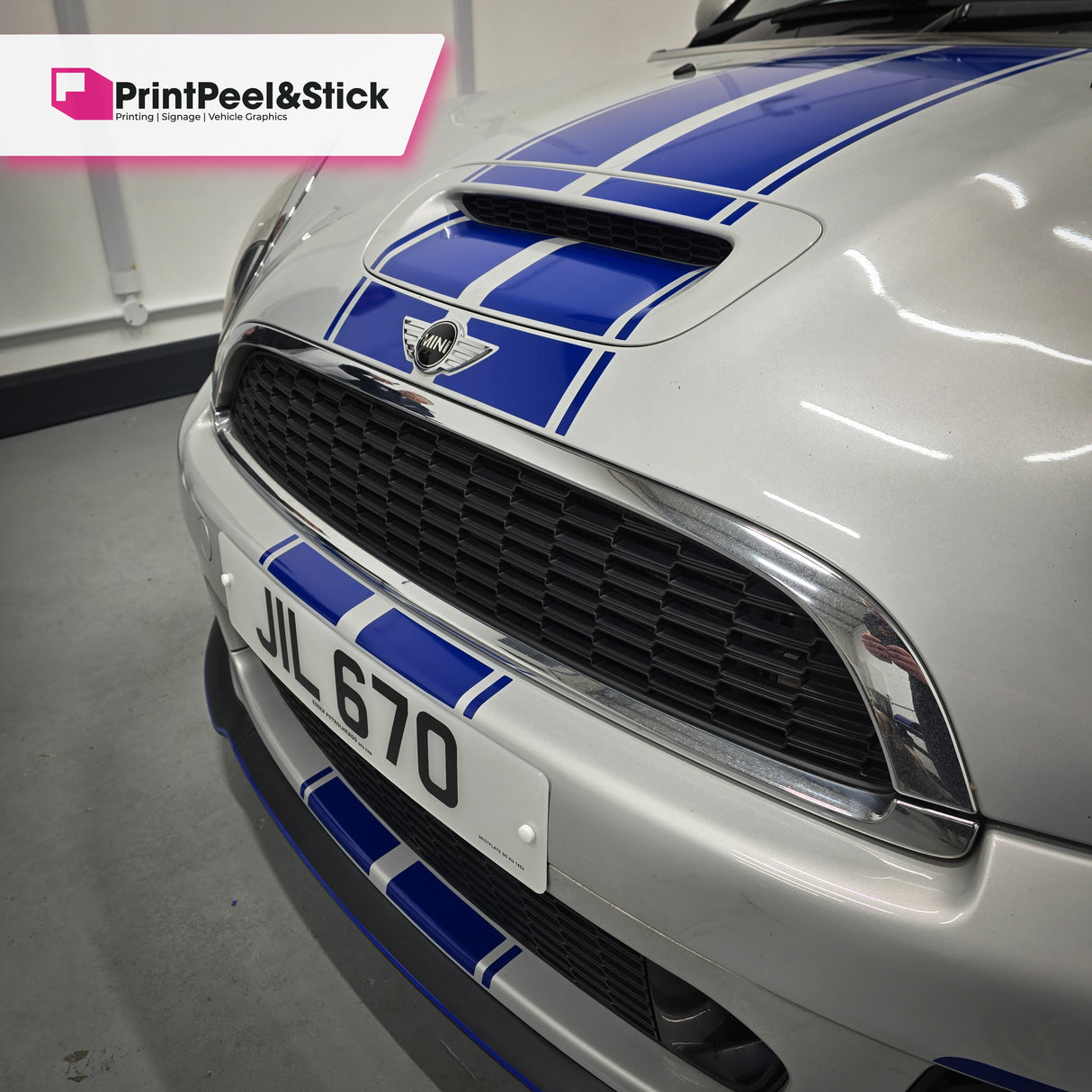 Mini R59 "Up and Over" Stripes