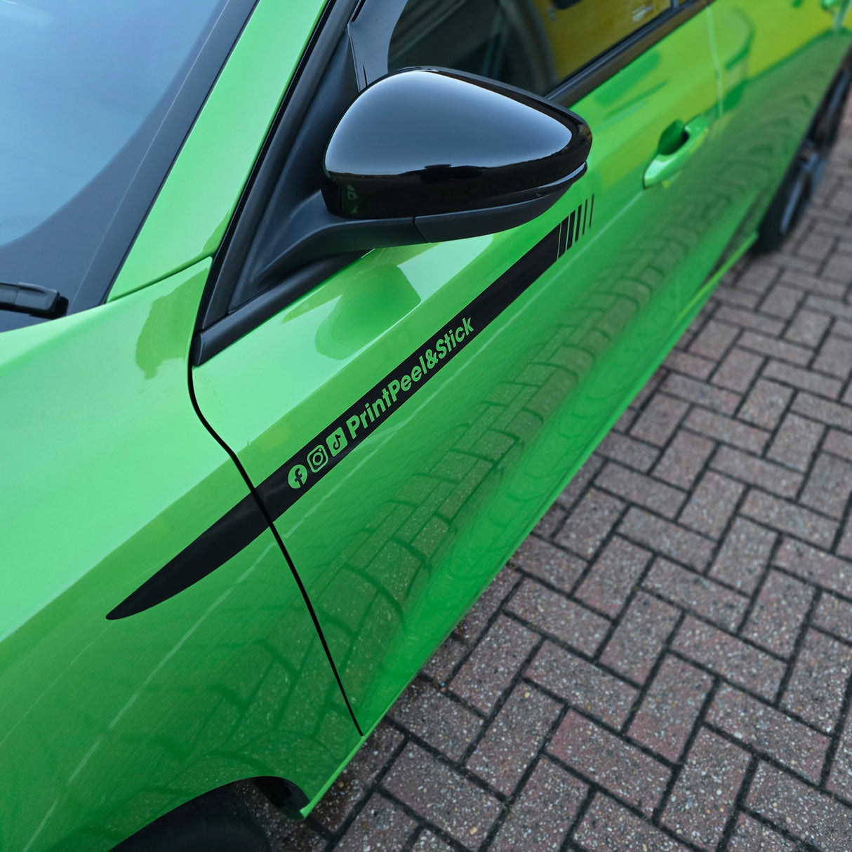 Vehicle Upper Side Splash Decal - Universal Fit
