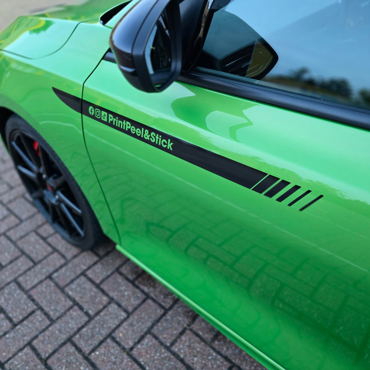 Vehicle Upper Side Splash Decal - Universal Fit