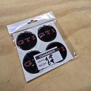 *Clearance* GTI Centre Cap Gels - 54mm - Red