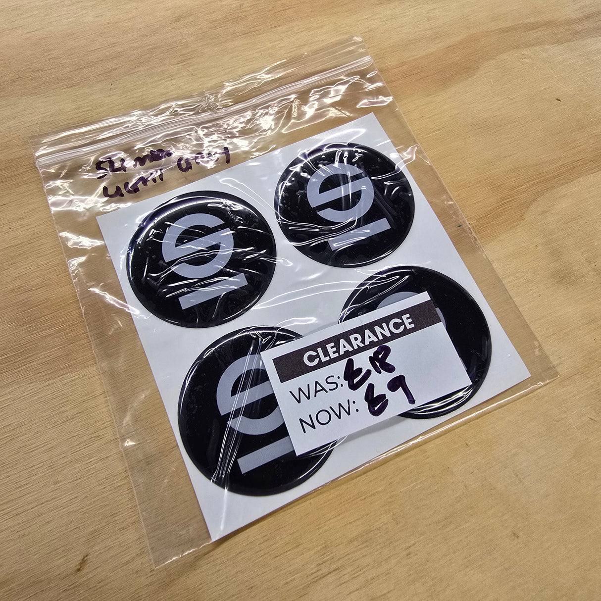 *Clearance* Sparco Centre Cap Gels - 54mm - Light Grey