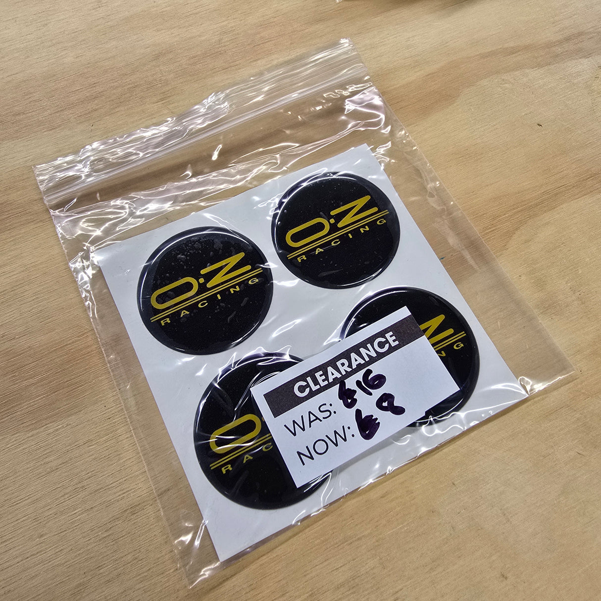 *Clearance* OZ Racing Centre Cap Gels - 50mm - Gold