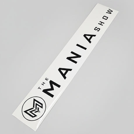 The Mania Show Cut Vinyl Sunstrip Text
