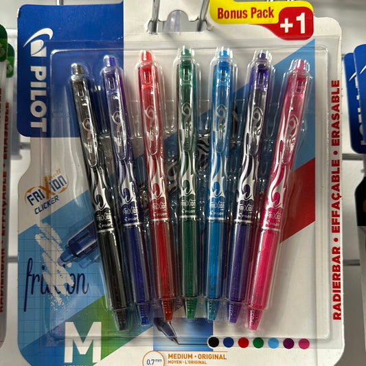 Pilot Frixion Erasable Rollerball Pen Pack Of 7