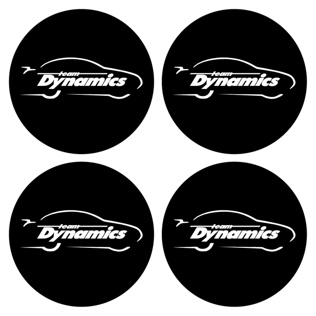 Wheel Centre Cap Gels (Set of 4) - Team Dynamics - Centre Cap Gel Badges - Alloy Wheel Brands