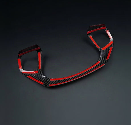 Real Carbon Fibre Steering Wheel Trim (Top/Buttons Only) Fiesta MK8/8.5 | Focus MK4/4.5 | Puma MK2 | Kuga MK3/3.5 | Transit Custom