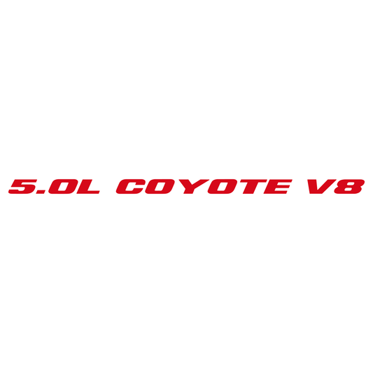 Mustang 5.0L Coyote V8 Bonnet Sticker Set (Pair)