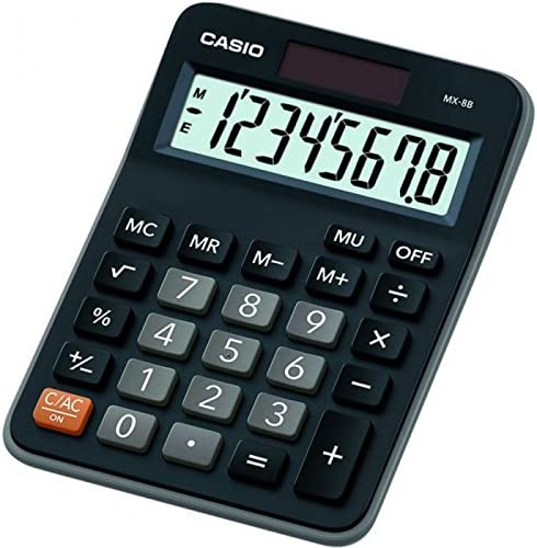 Casio MS-8B 8-Digit Desk Calculator Black