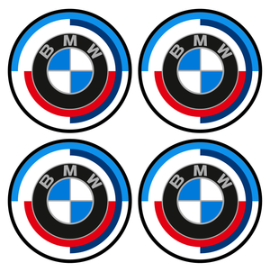 Wheel Centre Cap Gels (Set of 4) - BMW 50th Anniversary Logo