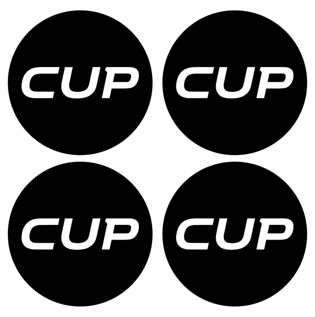 Wheel Centre Cap Gels (Set of 4) - CUP - Centre Cap Gel Badges - Renault