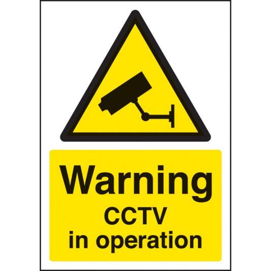 A4 Warning - CCTV in Operation - Safety Sign