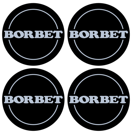 Wheel Centre Cap Gels (Set of 4) - Borbet Logo