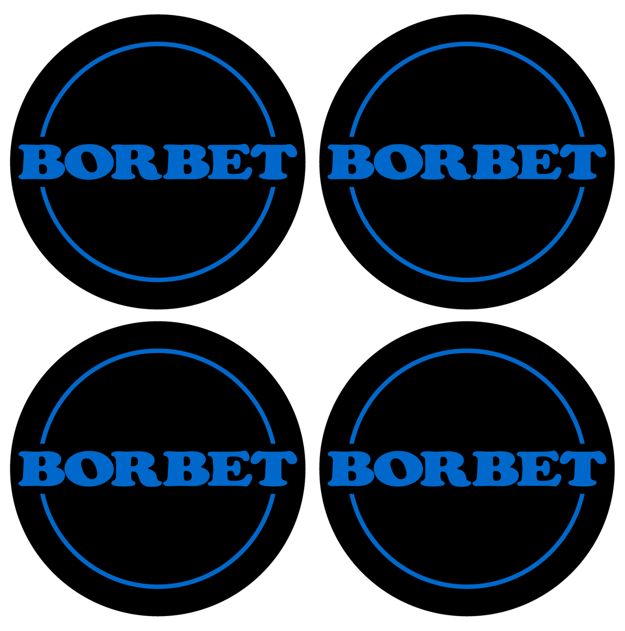 Wheel Centre Cap Gels (Set of 4) - Borbet Logo