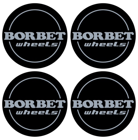 Wheel Centre Cap Gels (Set of 4) - Borbet Wheels Logo