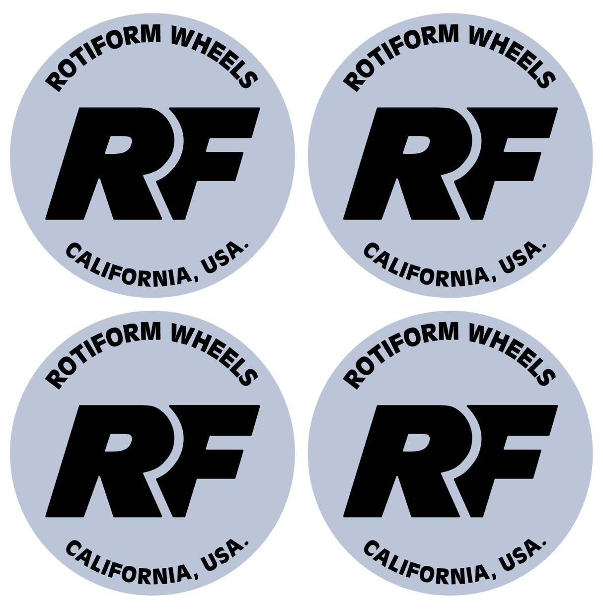 Wheel Centre Cap Gels (Set of 4) - Rotiform RF Logo