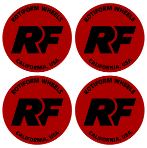 Wheel Centre Cap Gels (Set of 4) - Rotiform RF Logo