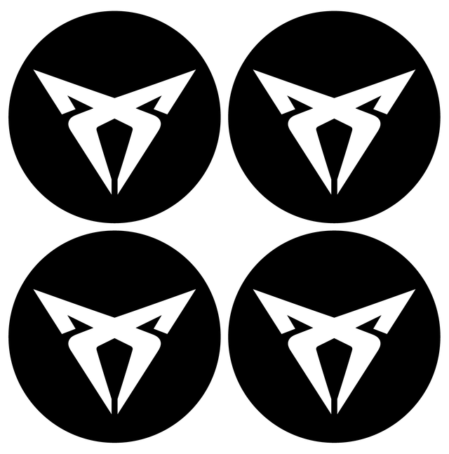 Wheel Centre Cap Gels (Set of 4) - SEAT Cupra - Centre Cap Gel Badges - SEAT