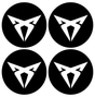 Wheel Centre Cap Gels (Set of 4) - SEAT Cupra - Centre Cap Gel Badges - SEAT