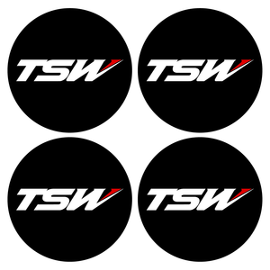 Wheel Centre Cap Gels (Set of 4) - TSW Wheels Logo (Current Style)