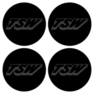 Wheel Centre Cap Gels (Set of 4) - TSW Wheels Logo (Old Style)