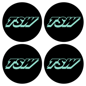 Wheel Centre Cap Gels (Set of 4) - TSW Wheels Logo (Old Style)