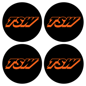 Wheel Centre Cap Gels (Set of 4) - TSW Wheels Logo (Old Style)