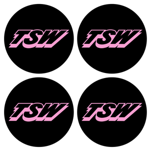 Wheel Centre Cap Gels (Set of 4) - TSW Wheels Logo (Old Style)