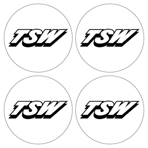 Wheel Centre Cap Gels (Set of 4) - TSW Wheels Logo (Old Style)