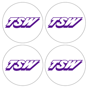 Wheel Centre Cap Gels (Set of 4) - TSW Wheels Logo (Old Style)