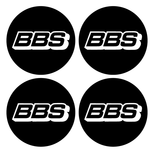 Wheel Centre Cap Gels (Set of 4) - BBS - Centre Cap Gel Badges - Alloy Wheel Brands