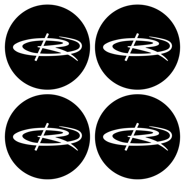 Wheel Centre Cap Gels (Set of 4) - Rota ’R’ - Centre Cap Gel Badges - Alloy Wheel Brands