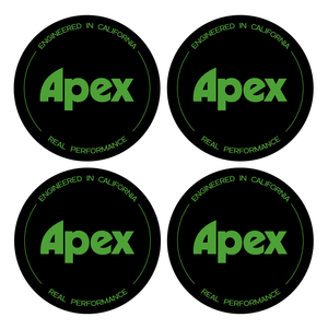 Wheel Centre Cap Gels (Set of 4) - Apex Wheels Logo (New Style)