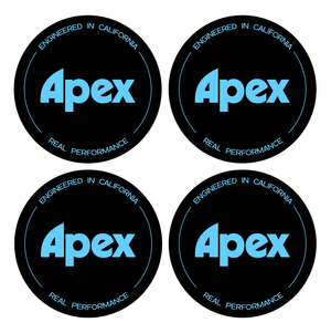 Wheel Centre Cap Gels (Set of 4) - Apex Wheels Logo (New Style)