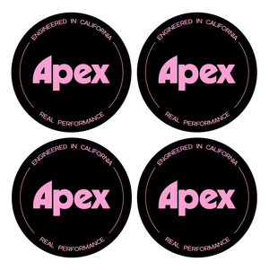Wheel Centre Cap Gels (Set of 4) - Apex Wheels Logo (New Style)