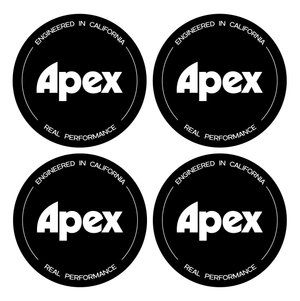 Wheel Centre Cap Gels (Set of 4) - Apex Wheels Logo (New Style)