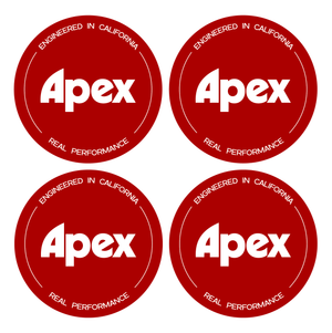 Wheel Centre Cap Gels (Set of 4) - Apex Wheels Logo (New Style)