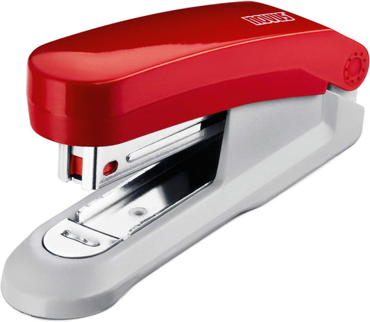 Novus E 15 15 Sheet Capacity Compact Stapler with Integrated Staple Remover - Red/ Grey