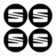 Wheel Centre Cap Gels (Set of 4) - SEAT - Centre Cap Gel Badges - SEAT