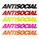 Antisocial Decal Stickers - Various sizes