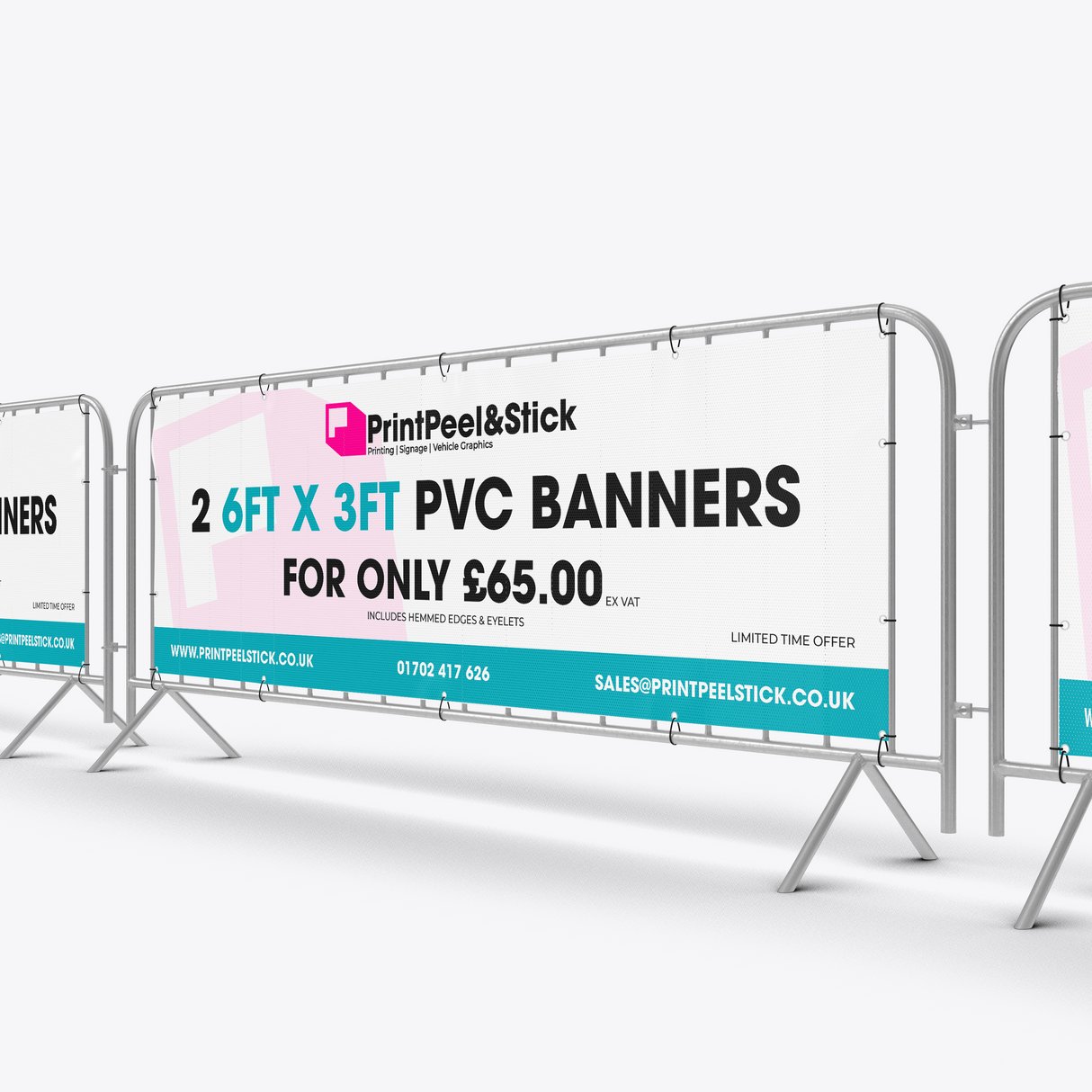 2 X PVC BANNER OFFER - 6ft x 3ft