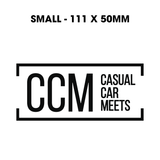 Casual Car Meets (CCM) Decal Sticker - Small