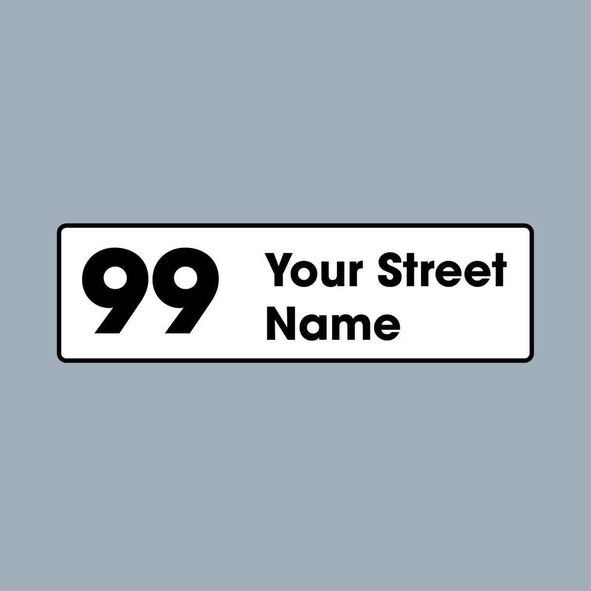 Waste Food Caddy Address Label Sticker (Set of 2)