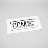 Casual Car Meets (CCM) Decal Sticker - Medium