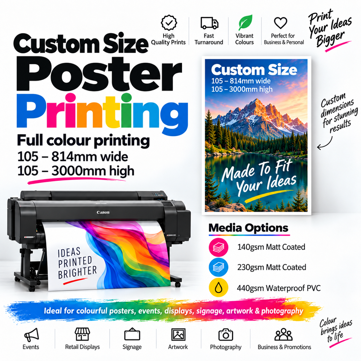 Custom Size Poster Printing