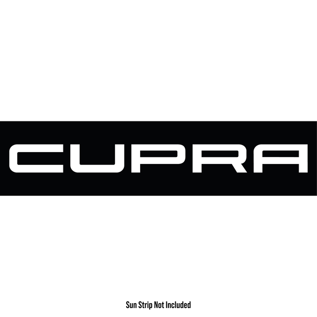 SEAT Cupra Sunstrip Text - Text Only - Sun Strip Text