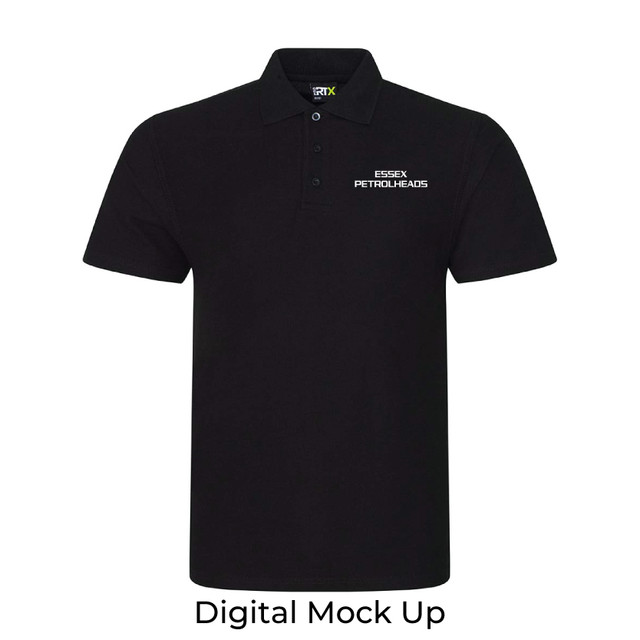 Essex Petrolheads Polo Shirt - XS / Black - Merchandise - Clothing