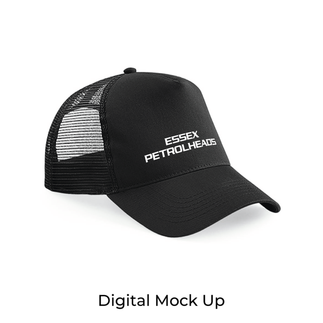 Essex Petrolheads Trucker Cap - Black - Merchandise - Headwear