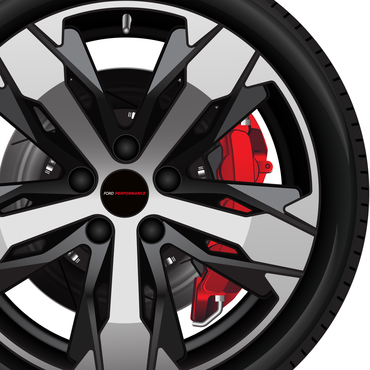 Wheel Centre Cap Gels (Set of 4) - Ford Performance