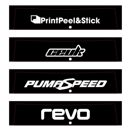 Extra Deep Sunstrip - Cut out logo - Mk8 / Mk8.5 Fiesta & Mk2 Puma